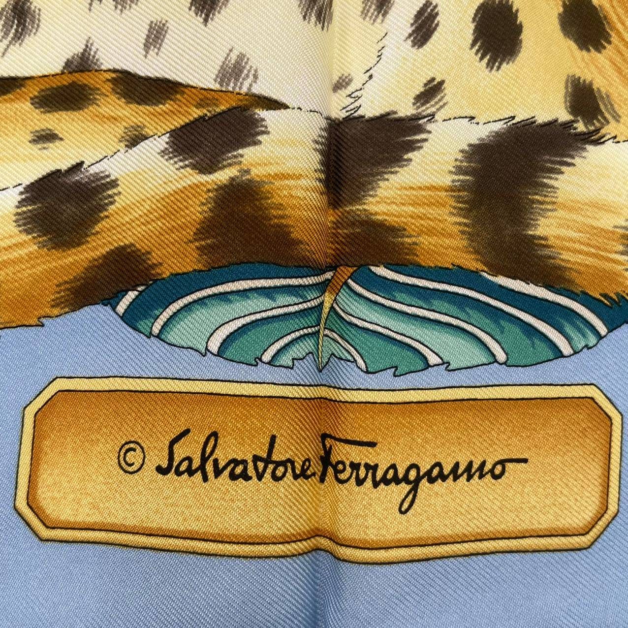 未使用品 Salvatore Ferragamo サルヴァトーレ フェラガモ スカーフ