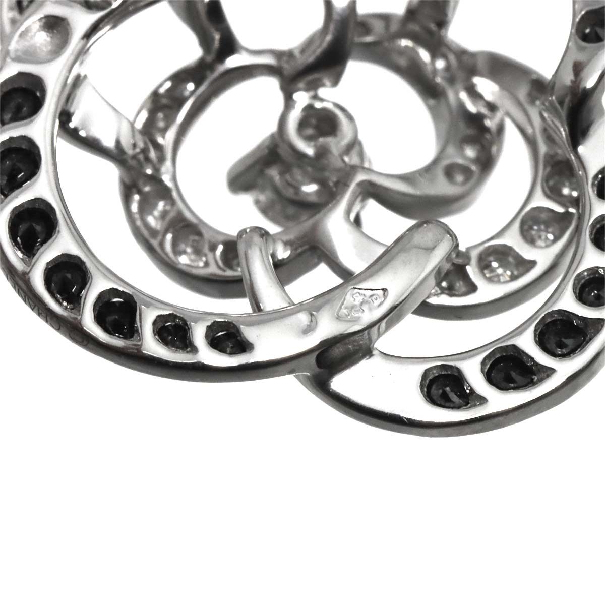 シャネル CHANEL カメリア ダイヤ ネックレス 40cm K18 WG ホワイト