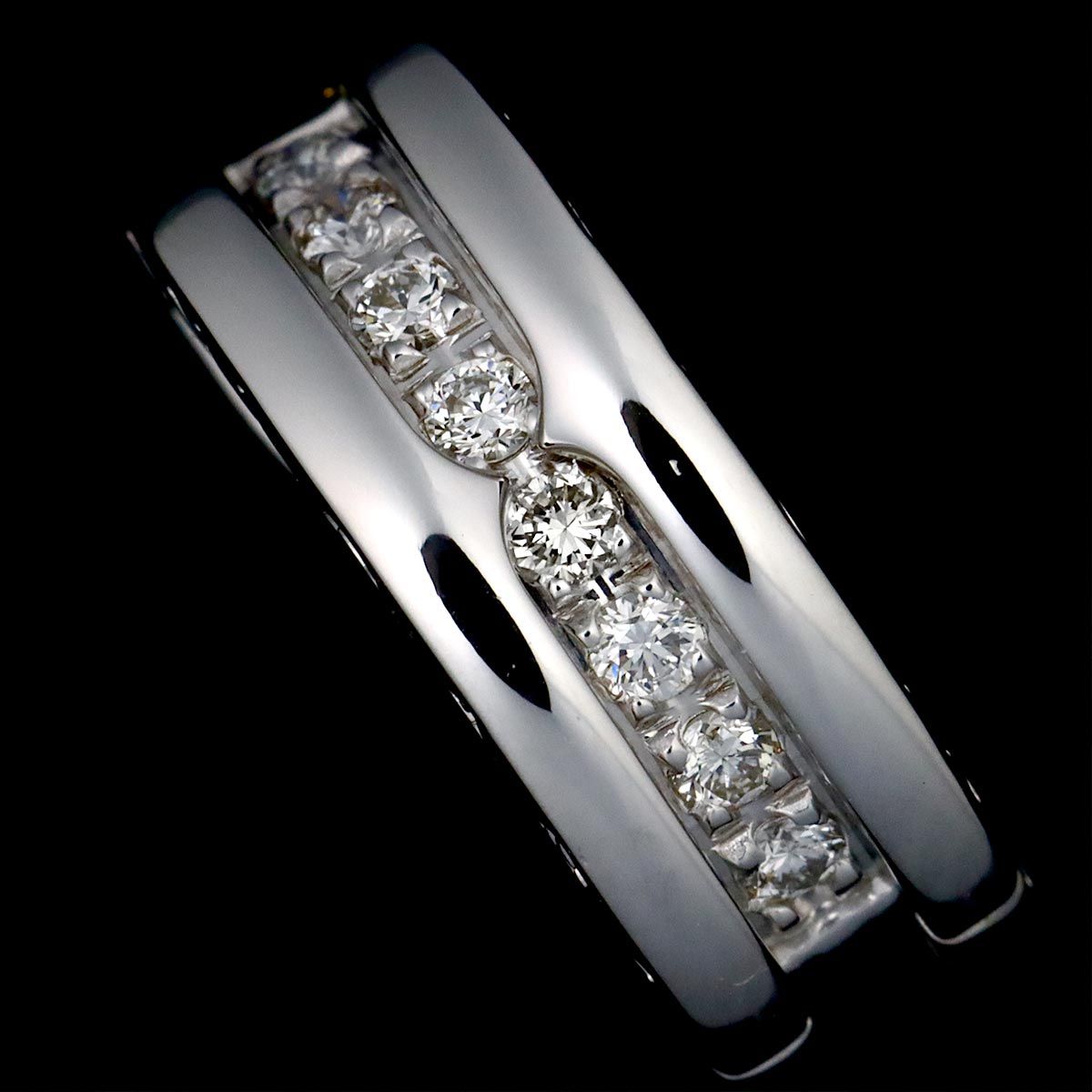 ブルガリ BVLGARI ビーゼロワン ダイヤ ピアス K18 WG ホワイト