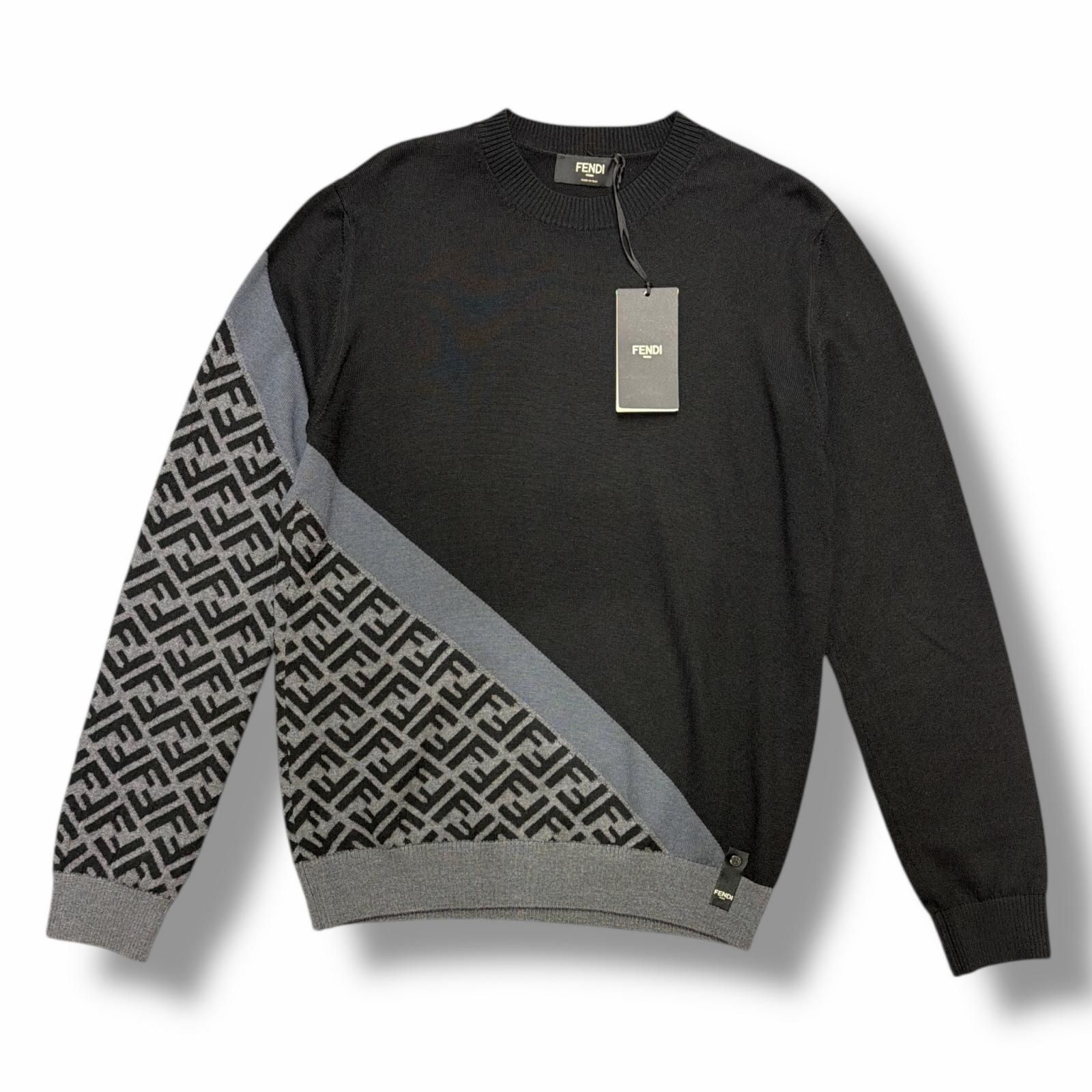 国内正規 未使用 FENDI FFズッカニット セーター フェンディ FZX091