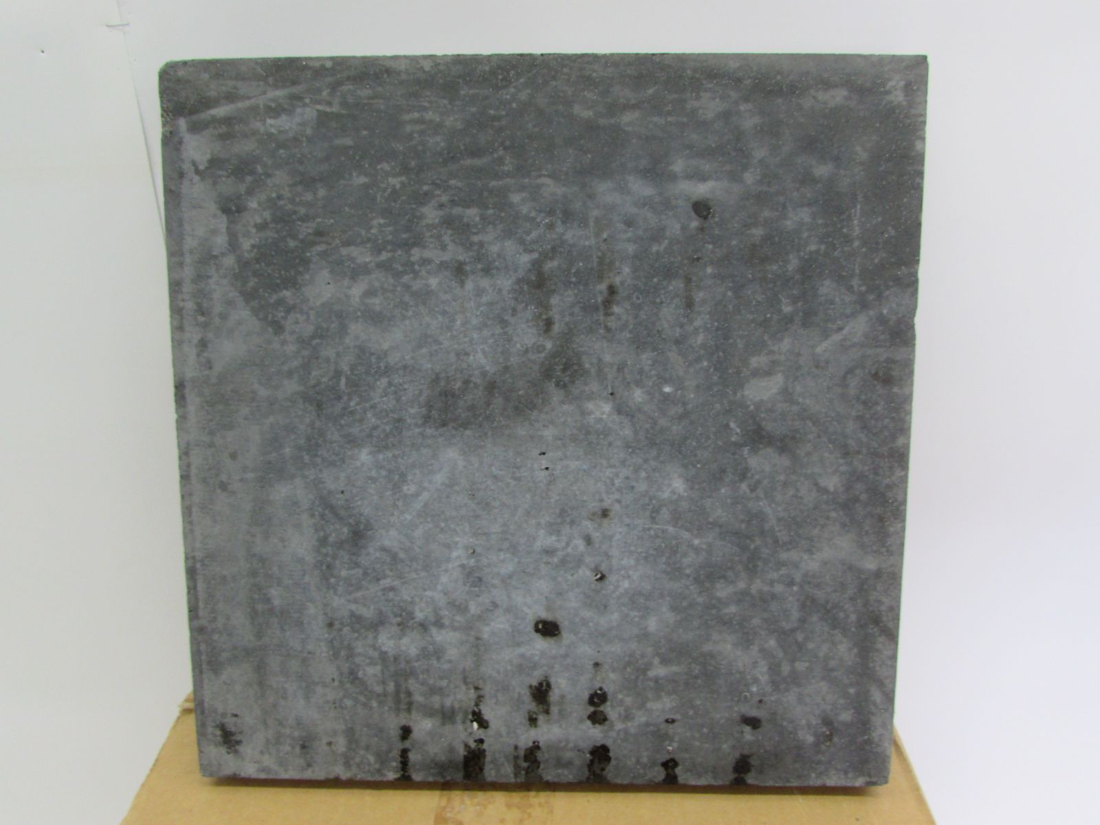 未使用品 北海道産 神天石 ブラックシリカ プレート盤 30×30×3cm 7kg