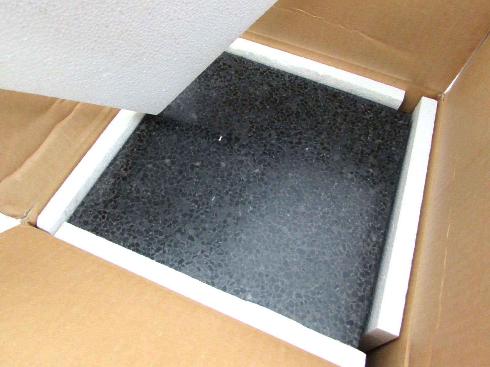 未使用品 北海道産 神天石 ブラックシリカ プレート盤 30×30×3cm 7kg