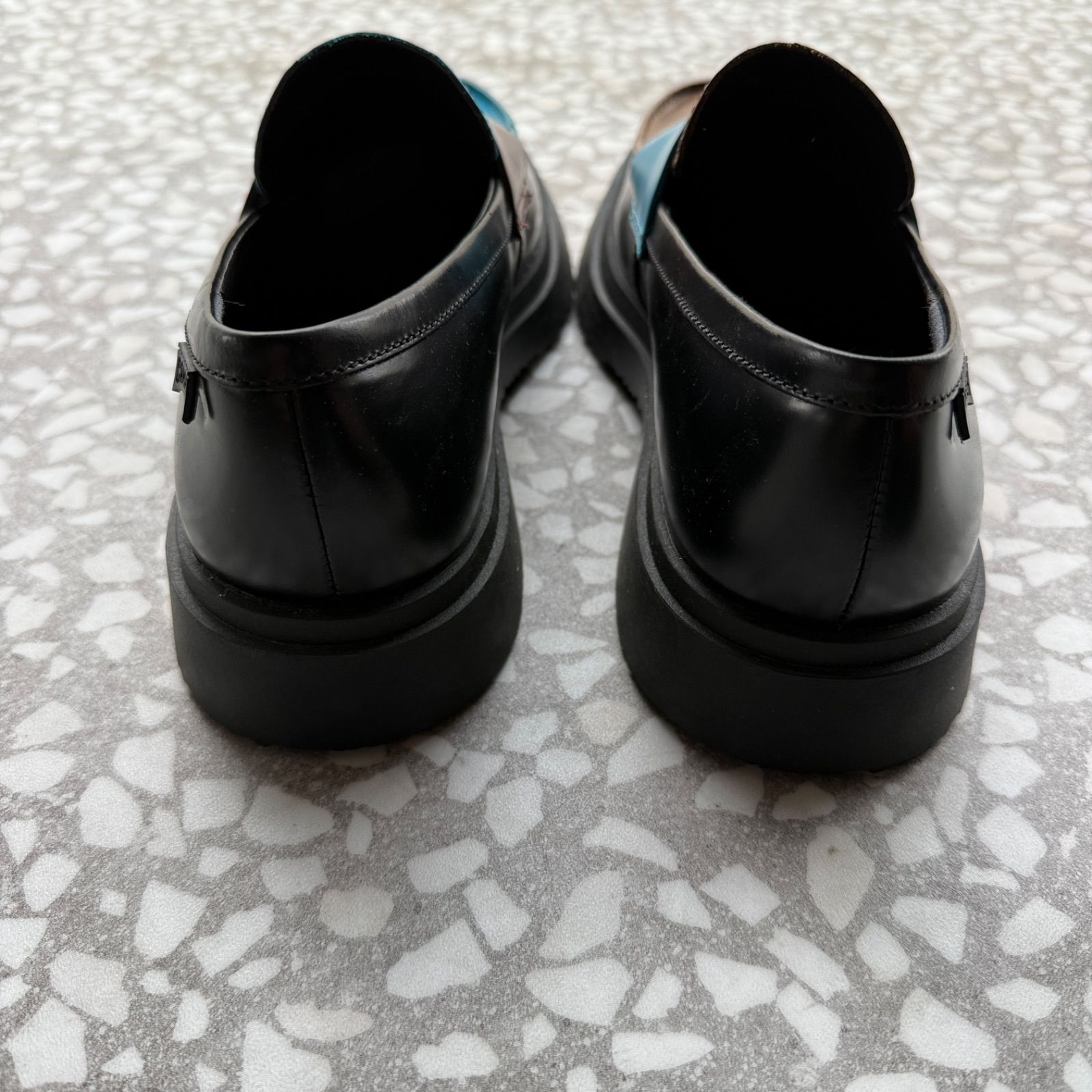 Camper Twins ローファー サイズ42 厚底 革靴 カラーブロック ユニ