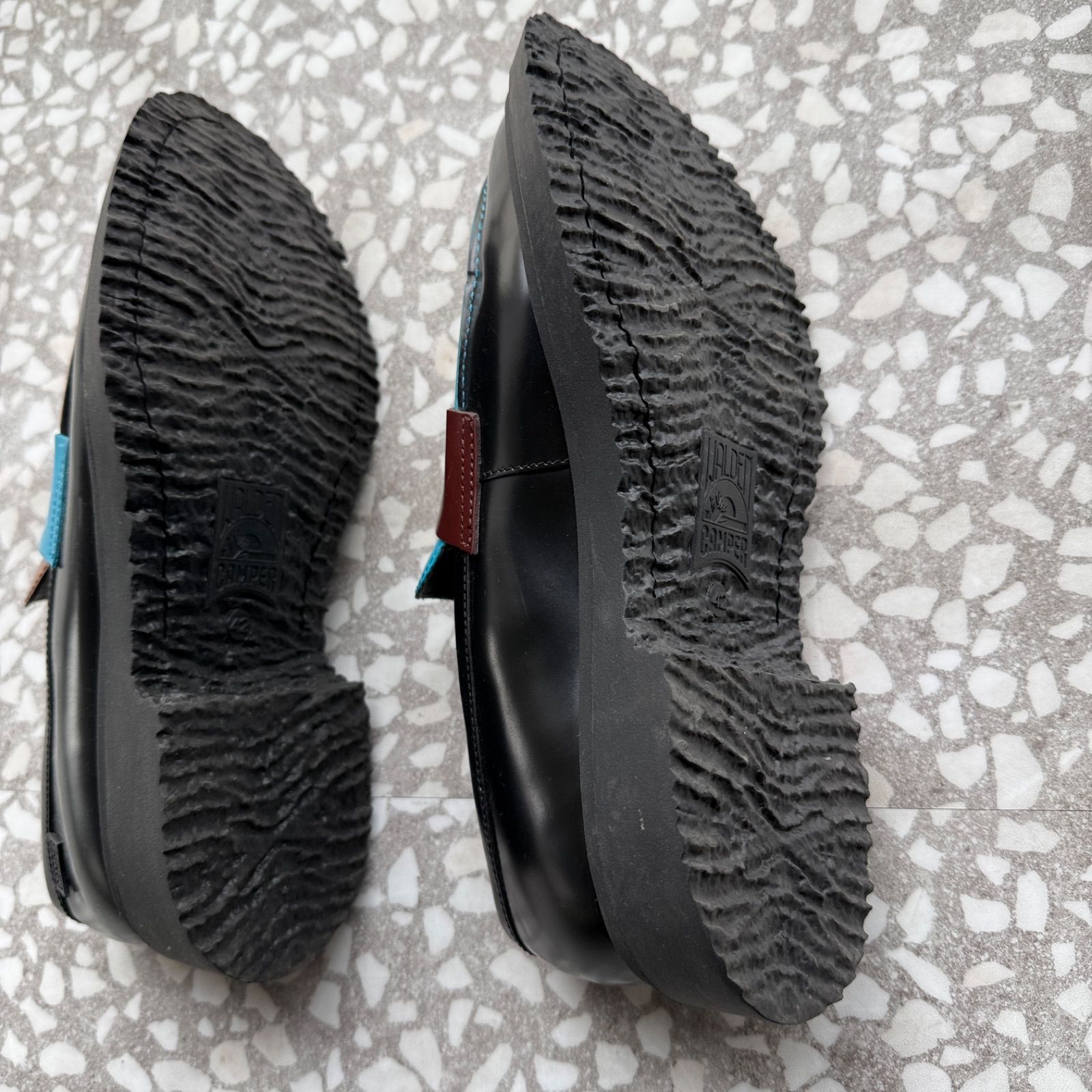 Camper Twins ローファー サイズ42 厚底 革靴 カラーブロック ユニ
