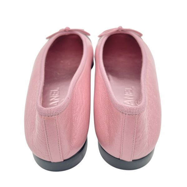 ○ 未使用 シャネル CHANEL パンプス バイカラー バレエシューズ CC