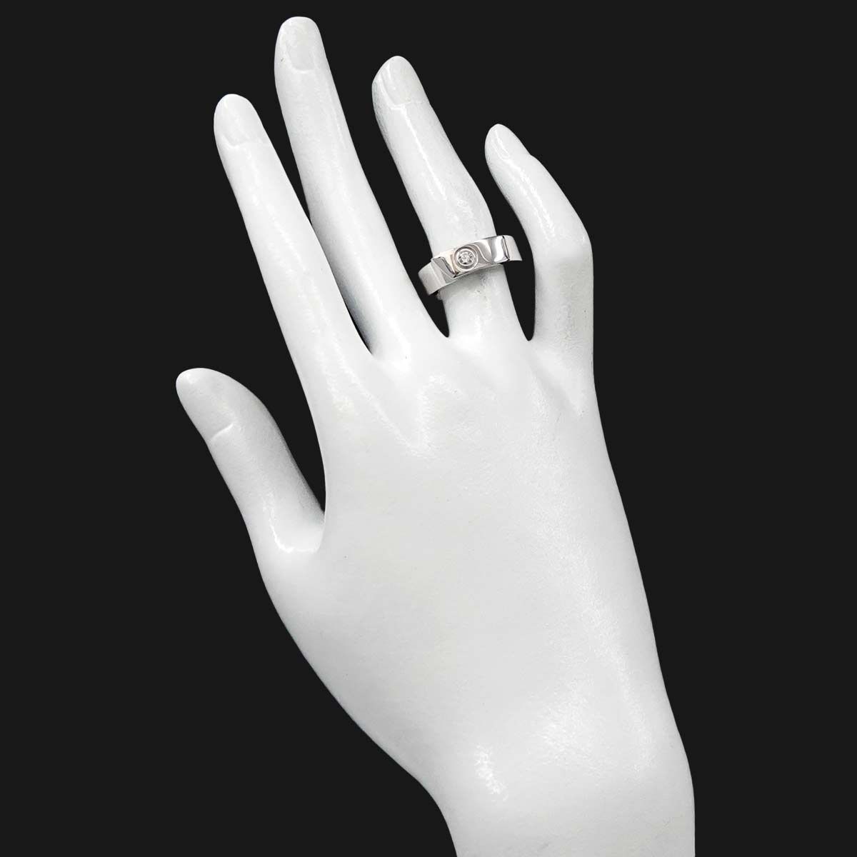 カルティエ Cartier アニバーサリー #53 リング ダイヤ 1P K18 WG 
