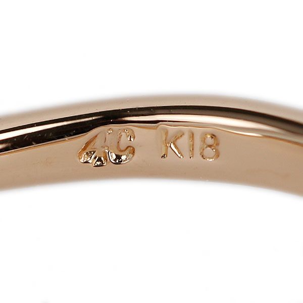 ヨンドシー ダイヤモンド リング K18ピンクゴールド 4℃ 花 フラワー