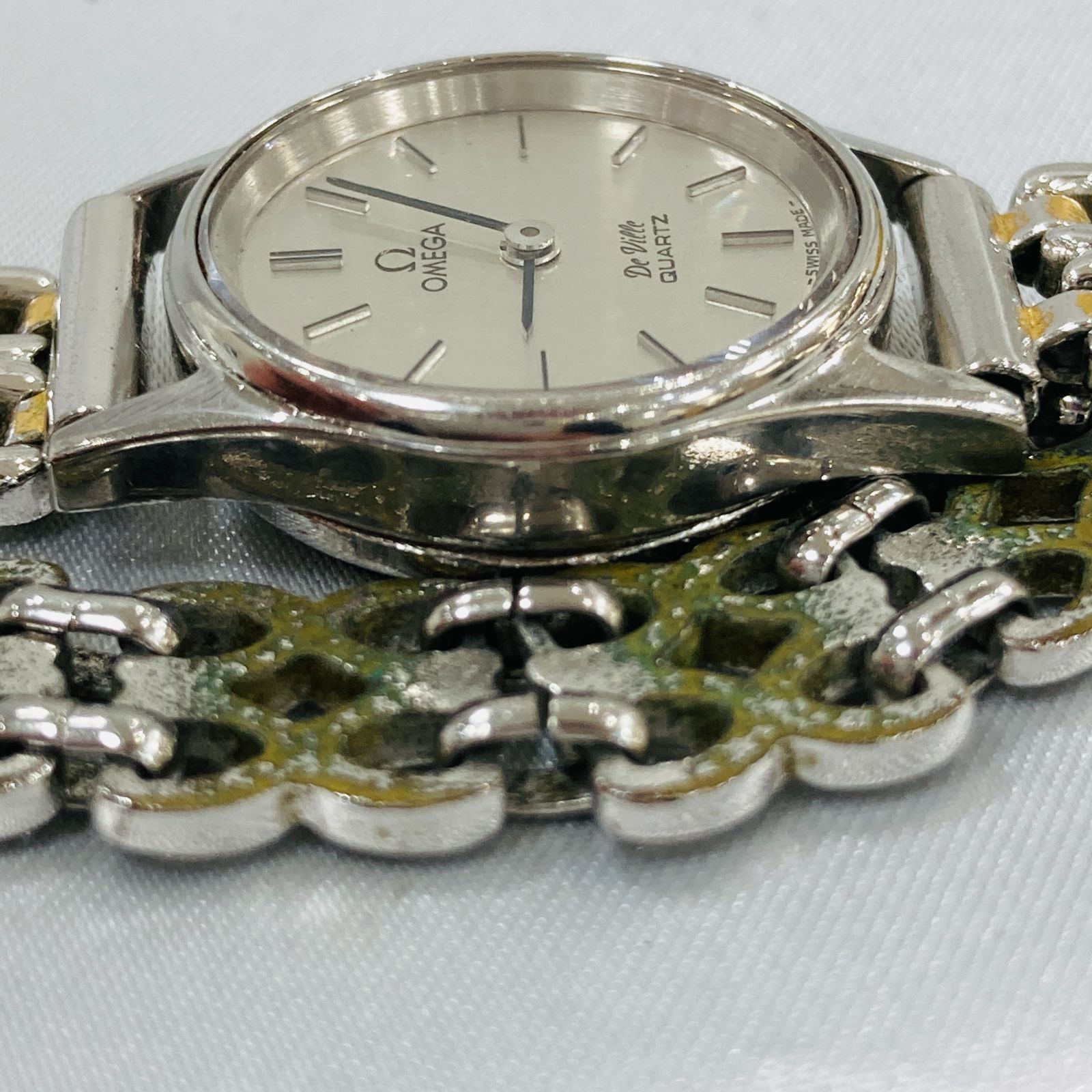 A【レディース腕時計】OMEGA オメガ デビル クオーツ 動作未確認