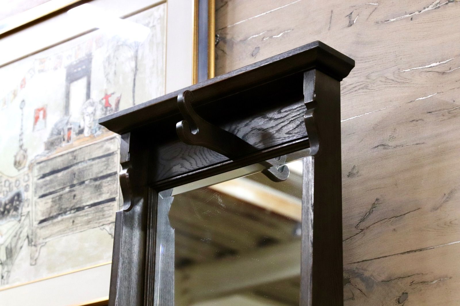 GMIK822○永田良介商店 ドレッサー 鏡台 和家具 和製アンティーク 昭和