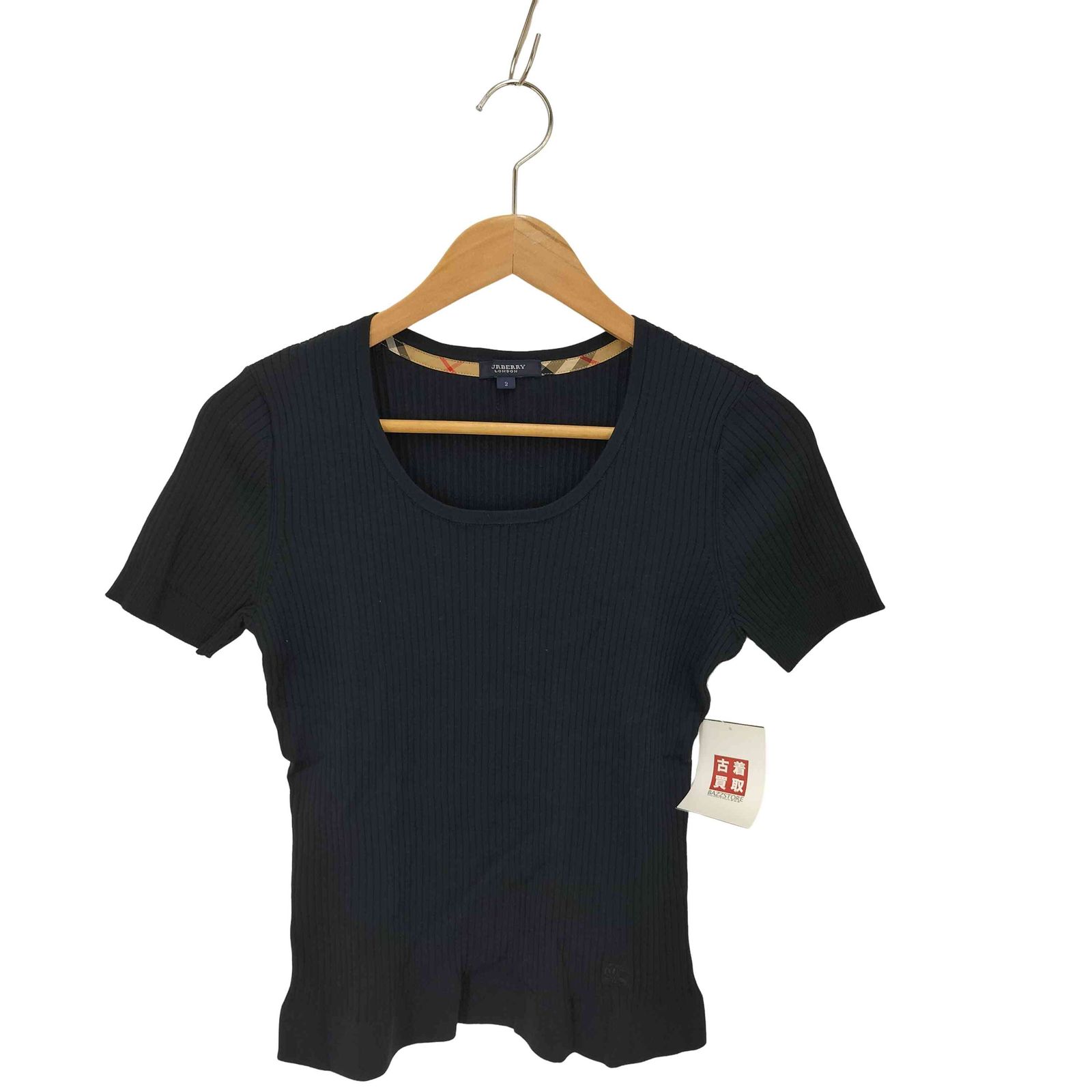バーバリーロンドン BURBERRY LONDON ロゴ刺繍 半袖 uネック