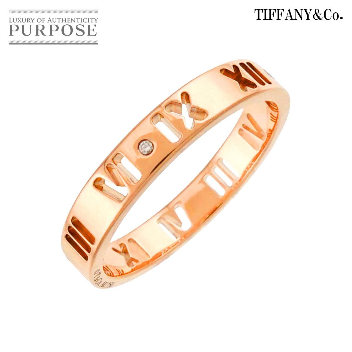 ティファニー TIFFANY&Co. アトラス ピアスド 17.5号 リング ダイヤ