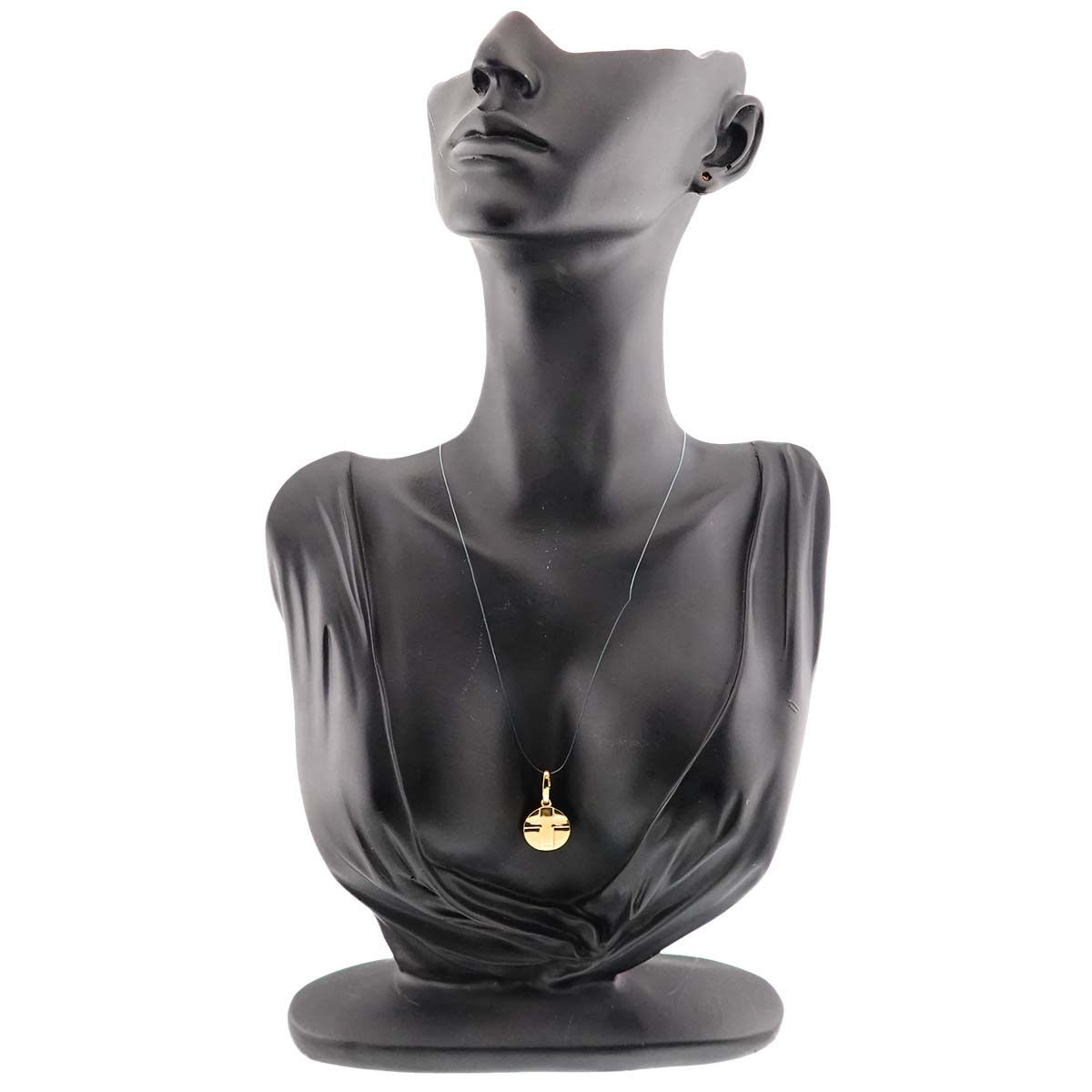 カルティエ Cartier クロス メダル ペンダント トップ K18 YG イエロー