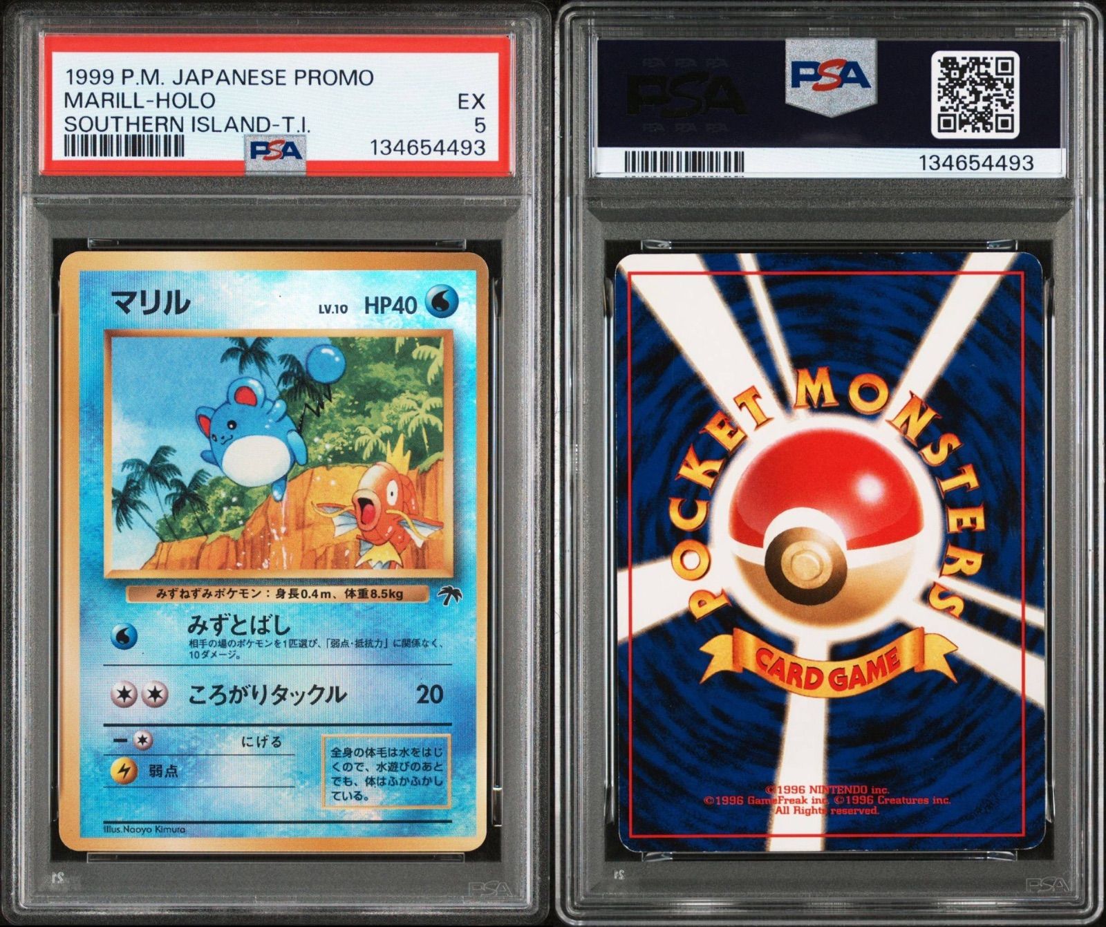 PSA5】 マリル 旧裏 ホロ サザンアイランド プロモ - メルカリ
