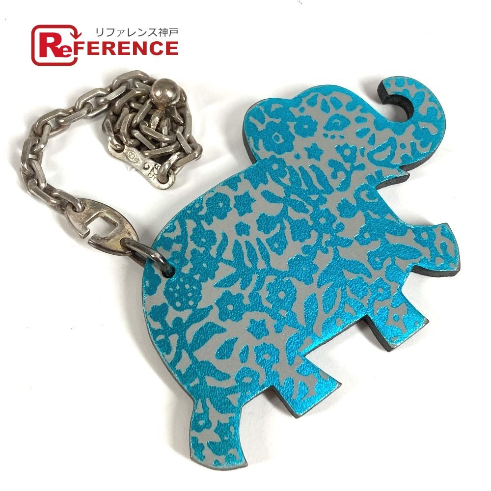 HERMES エルメス キーホルダー アニマル 象 エレファント レザー