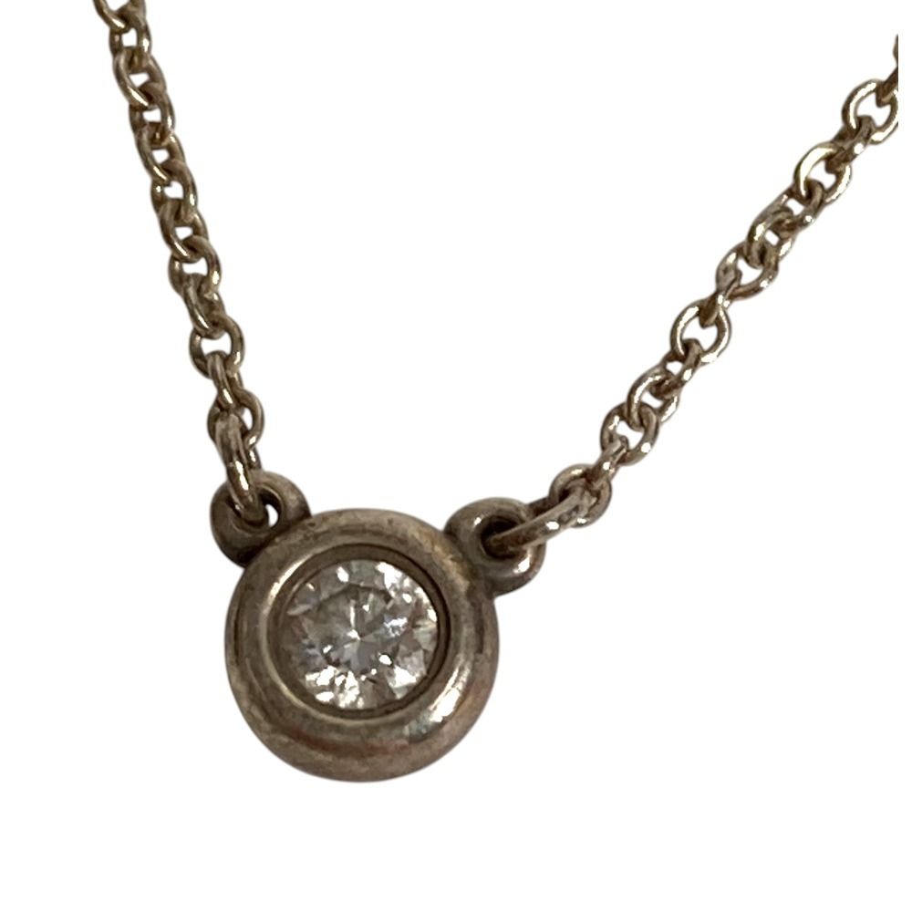 Tiffanyバイザヤード １Ｐ ダイヤ Ag925 ネックレス TIFFANY&Co. ティファニー ネックレス バイザヤード 1PD ダイヤモンド