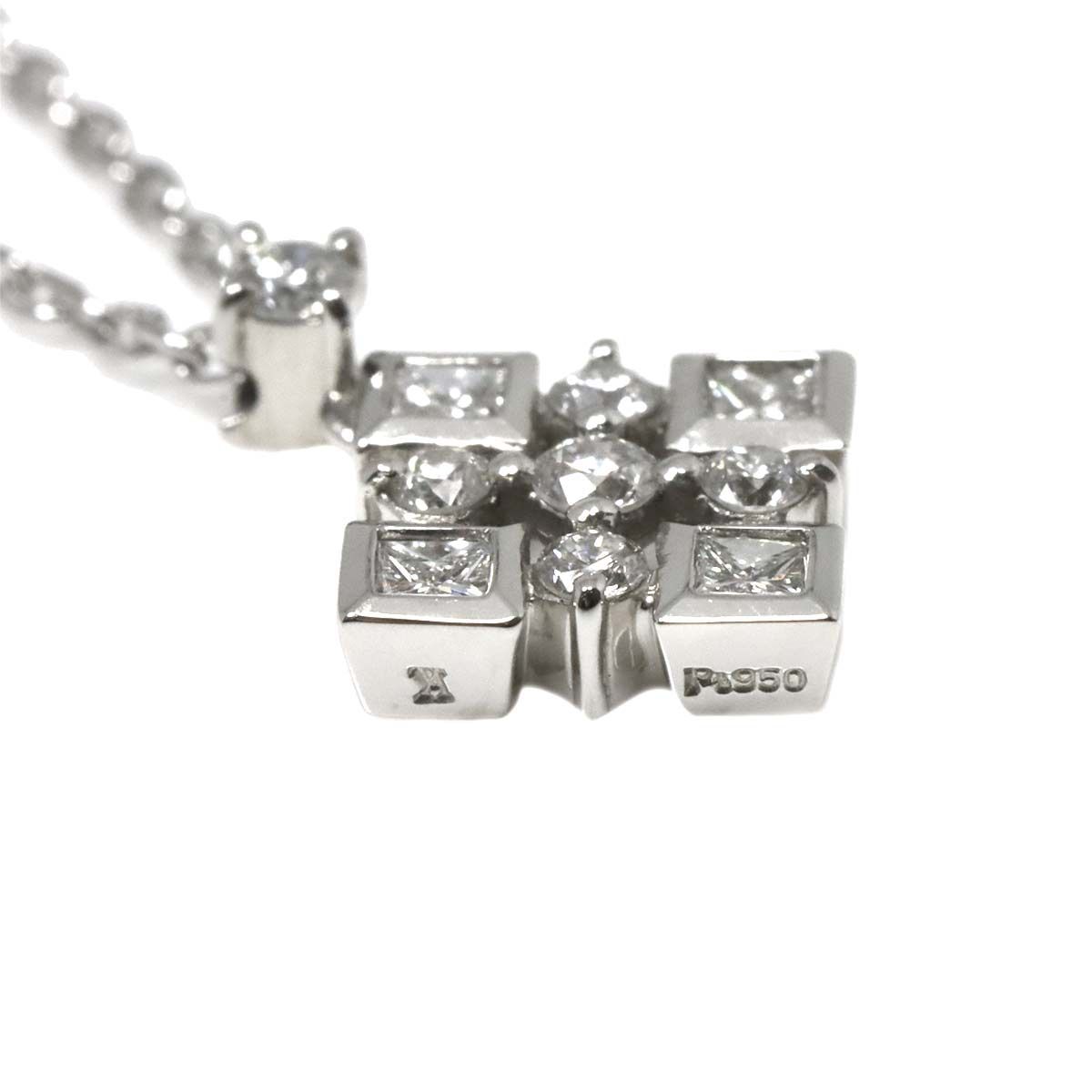 ヴァンドーム青山 Vendome Aoyama ダイヤ 0.30ct ネックレス 40cm Pt