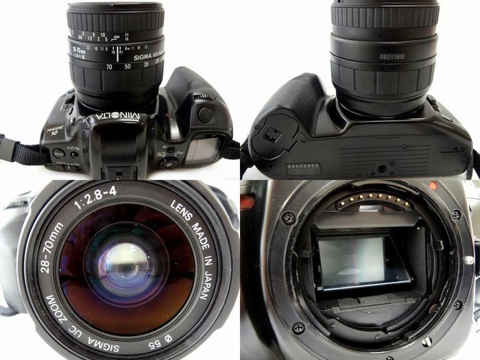 動作確認済み ミノルタ α-303si □ SIGMAレンズ 望遠 28-70mm 70-300mm