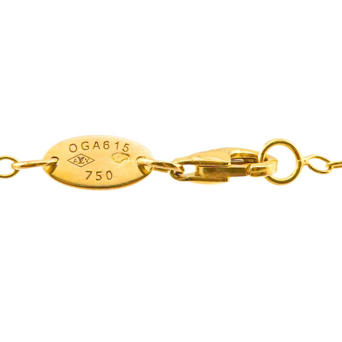 ルイ ヴィトン LOUIS VUITTON ガレア 17cm ブレスレット K18 YG 