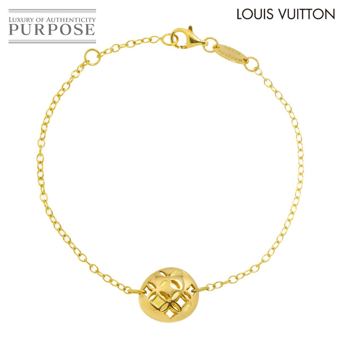 ルイ ヴィトン LOUIS VUITTON ガレア 17cm ブレスレット K18 YG 