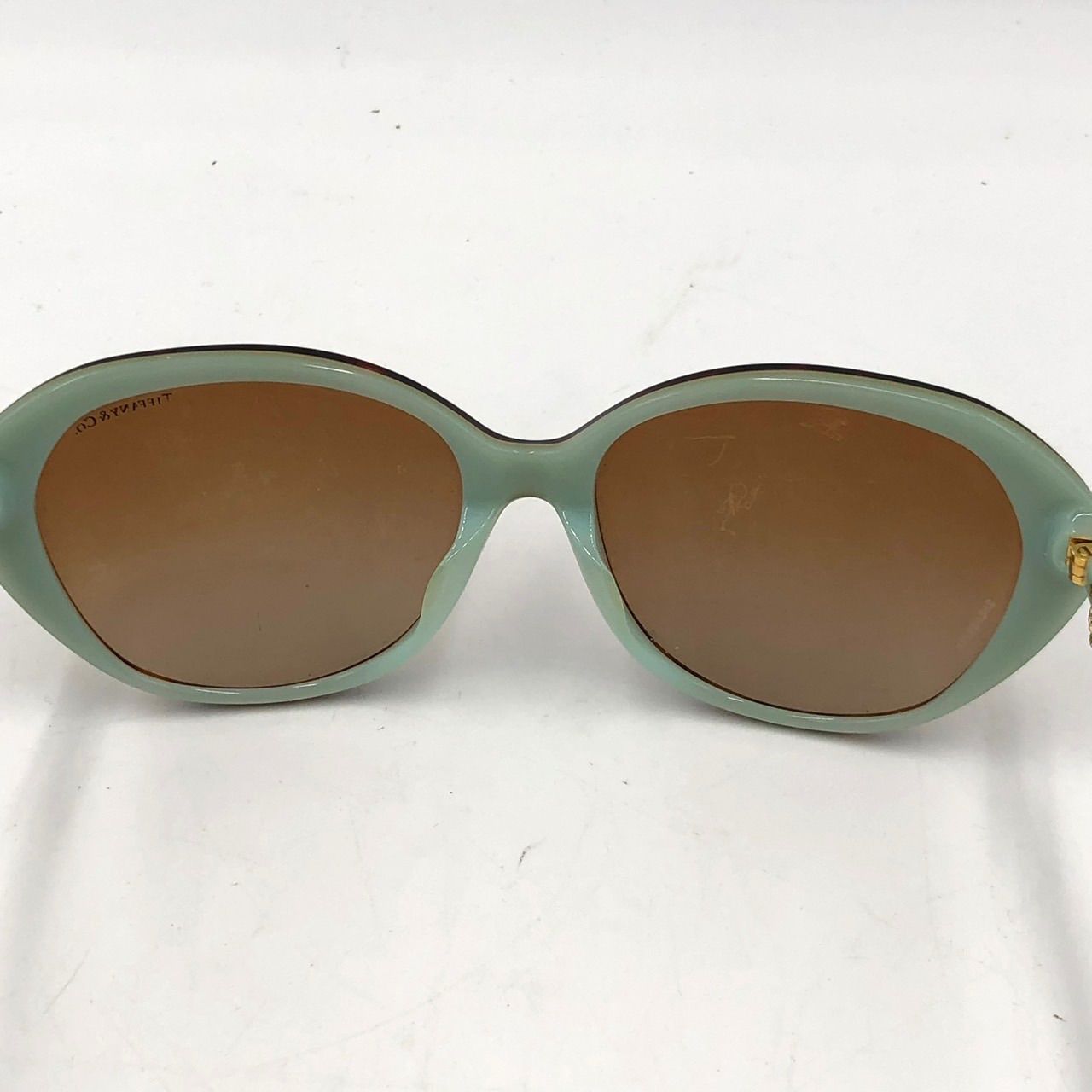 ティファニー サングラス TF4098-F べっ甲柄 ブルー ノット 金具 人気