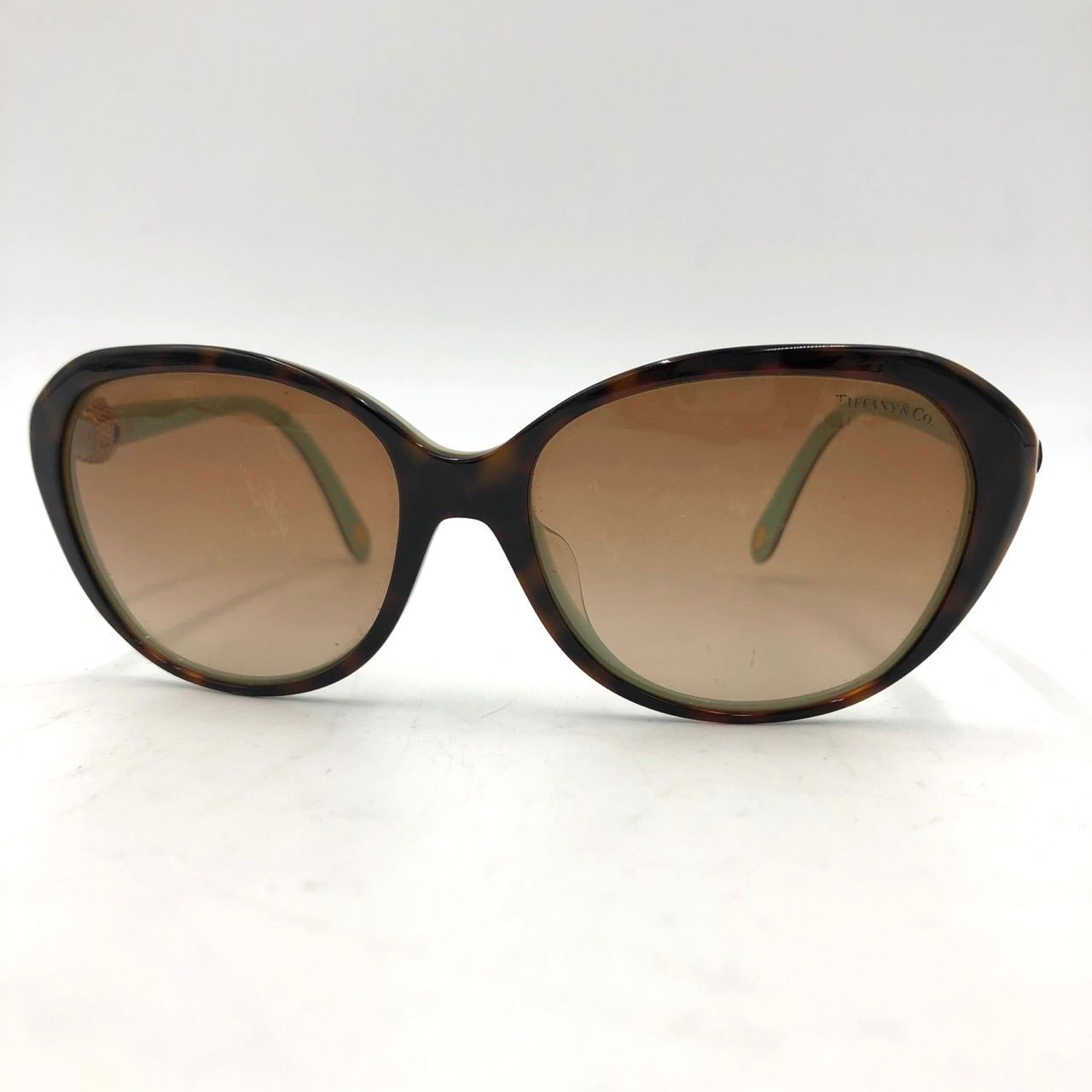ティファニー サングラス TF4098-F べっ甲柄 ブルー ノット 金具 人気