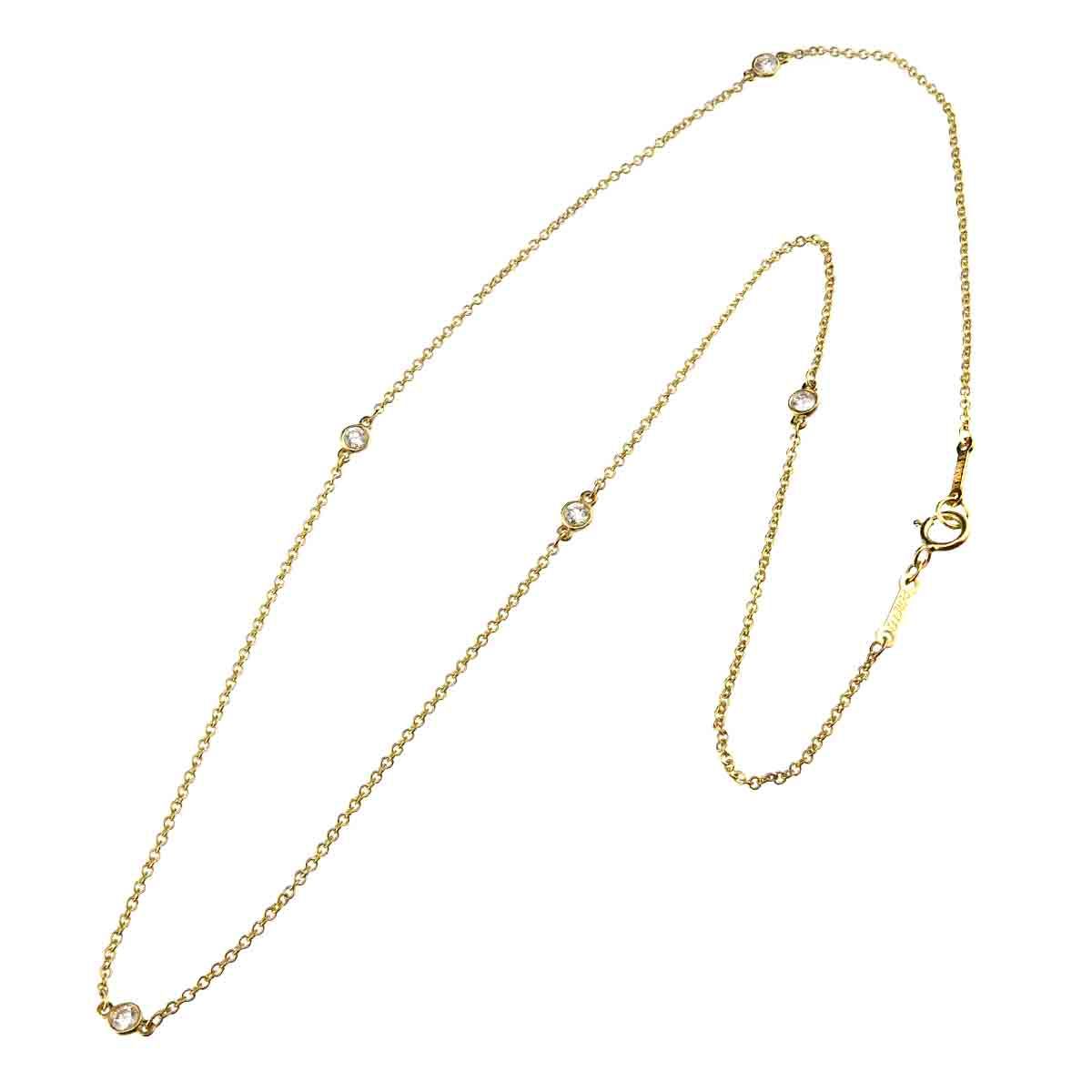 ティファニー TIFFANY&CO. バイザヤード ダイヤ 5P ネックレス 40cm