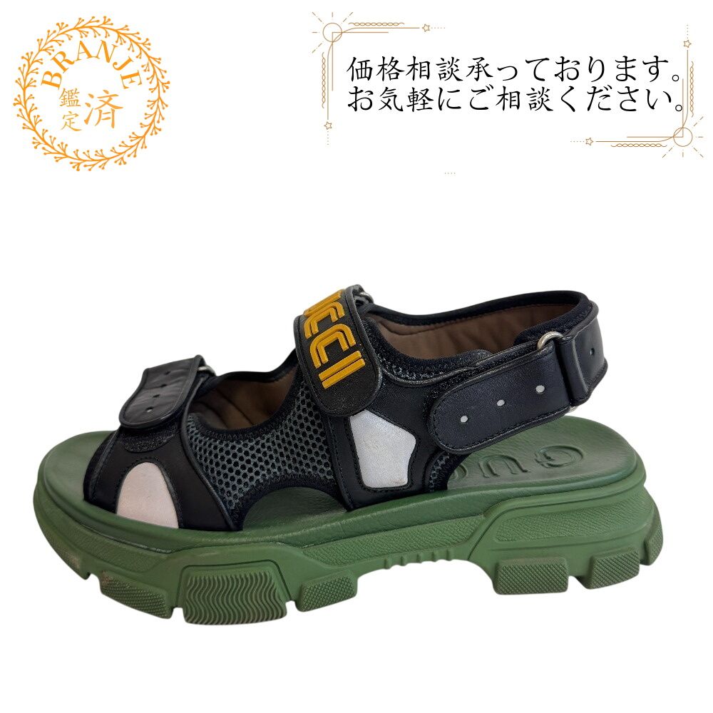 GUCCI グッチ ベルクロ ストラップ フラッシュトレック サンダル