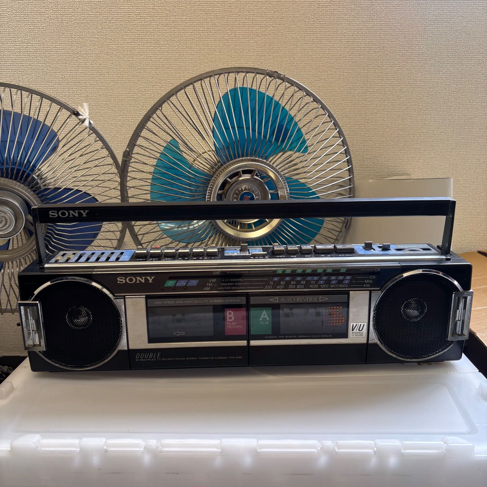 SONY ソニー ステレオラジカセ CFS-W90 昭和レトロ Wキッド - メルカリ