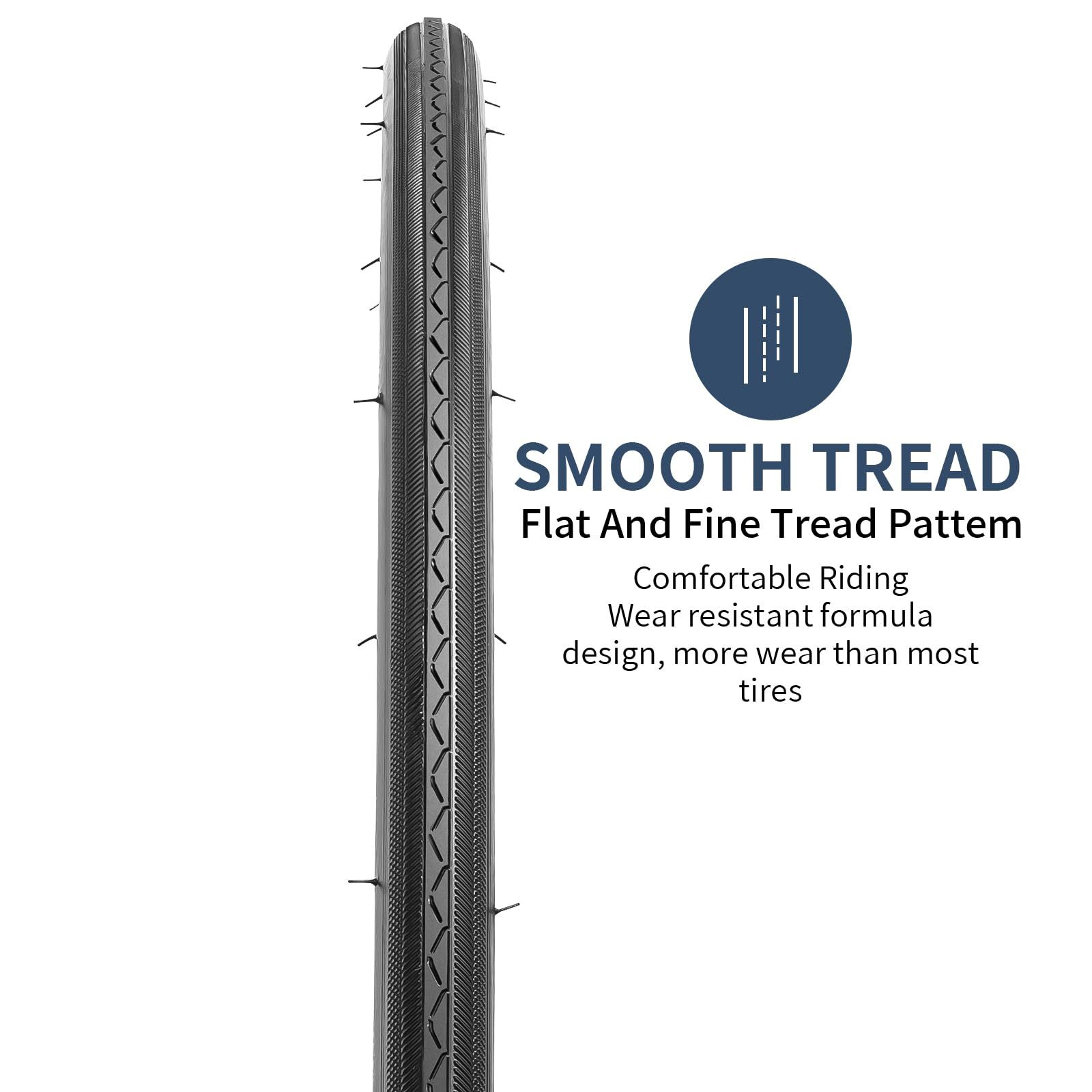 新品 YunSCM 2本セット700 25c タイヤ700x25c 25-622 自転車タイヤ+