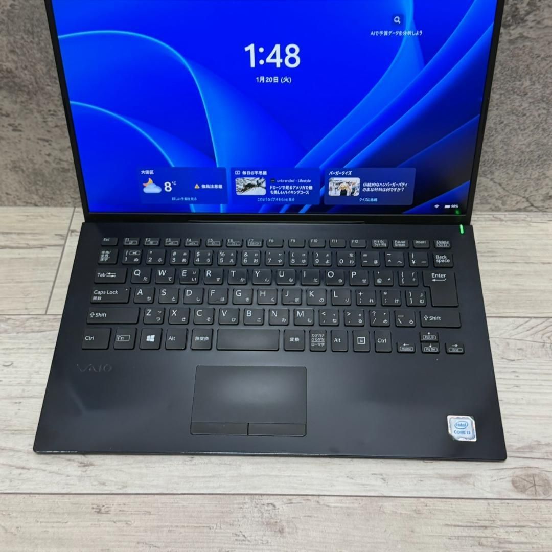 第8世代i3 Office2021 超薄型軽量 VAIO ノートパソコン Office付き