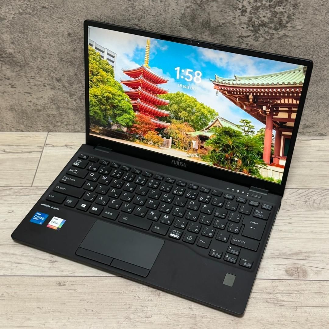 準美品☆SSD/軽量/オフィス/Windows11/黒/ノートパソコン Office付き