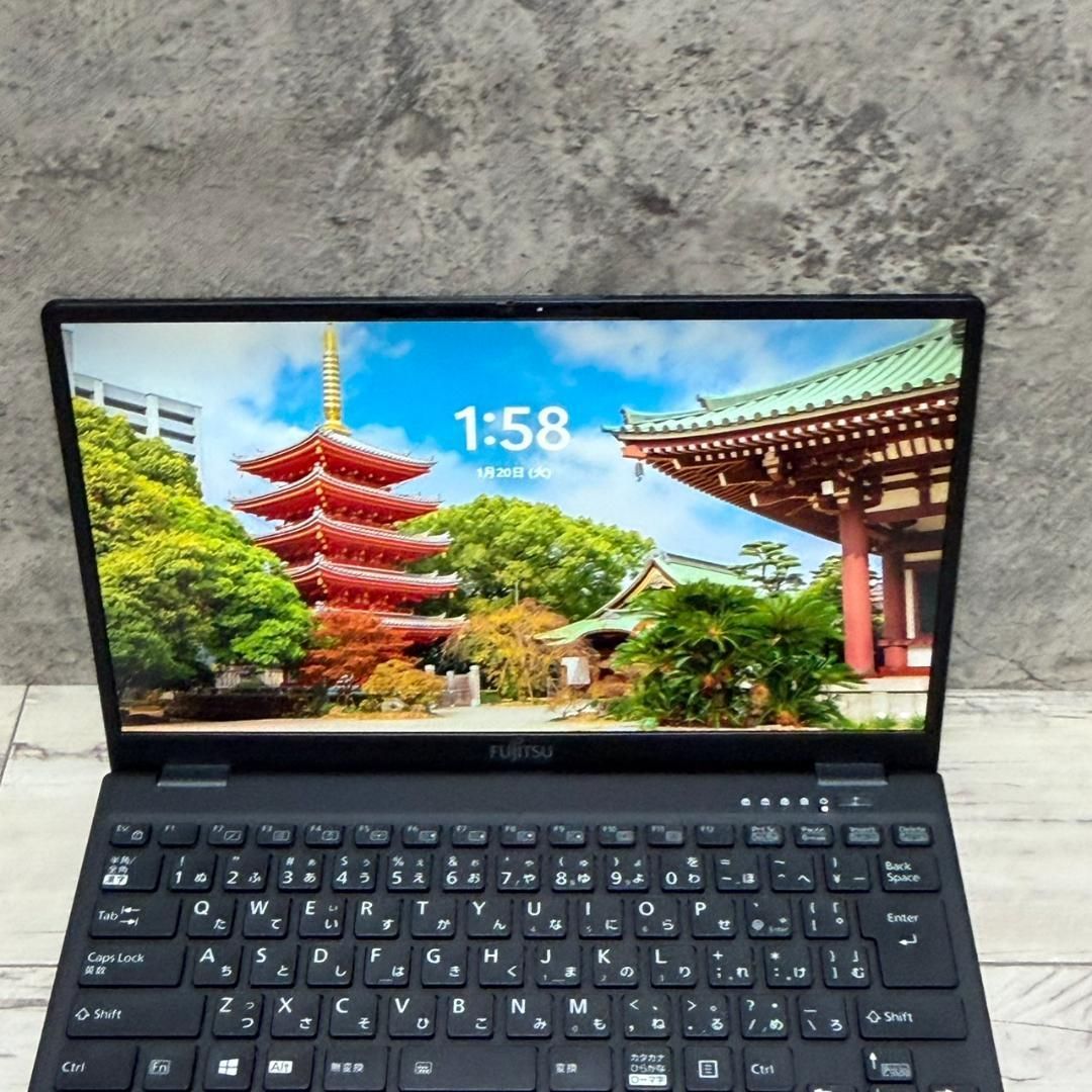 準美品☆SSD/軽量/オフィス/Windows11/黒/ノートパソコン Office付き