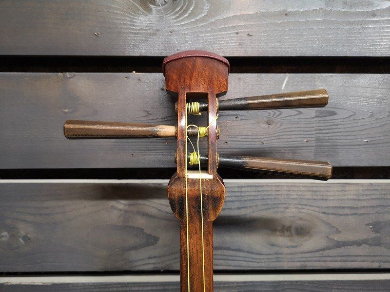 □価格応談!!□現状・ジャンク☆三味線 細棹 丸打胴 和楽器 民謡 長唄