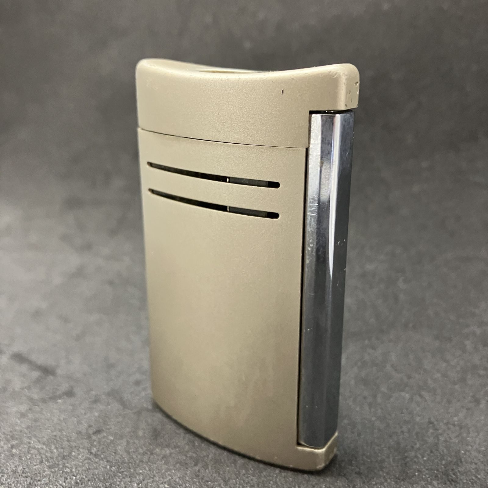 火花あり S.T.DUPONT デュポン ガスライター ライン1 ラージ シルバー 