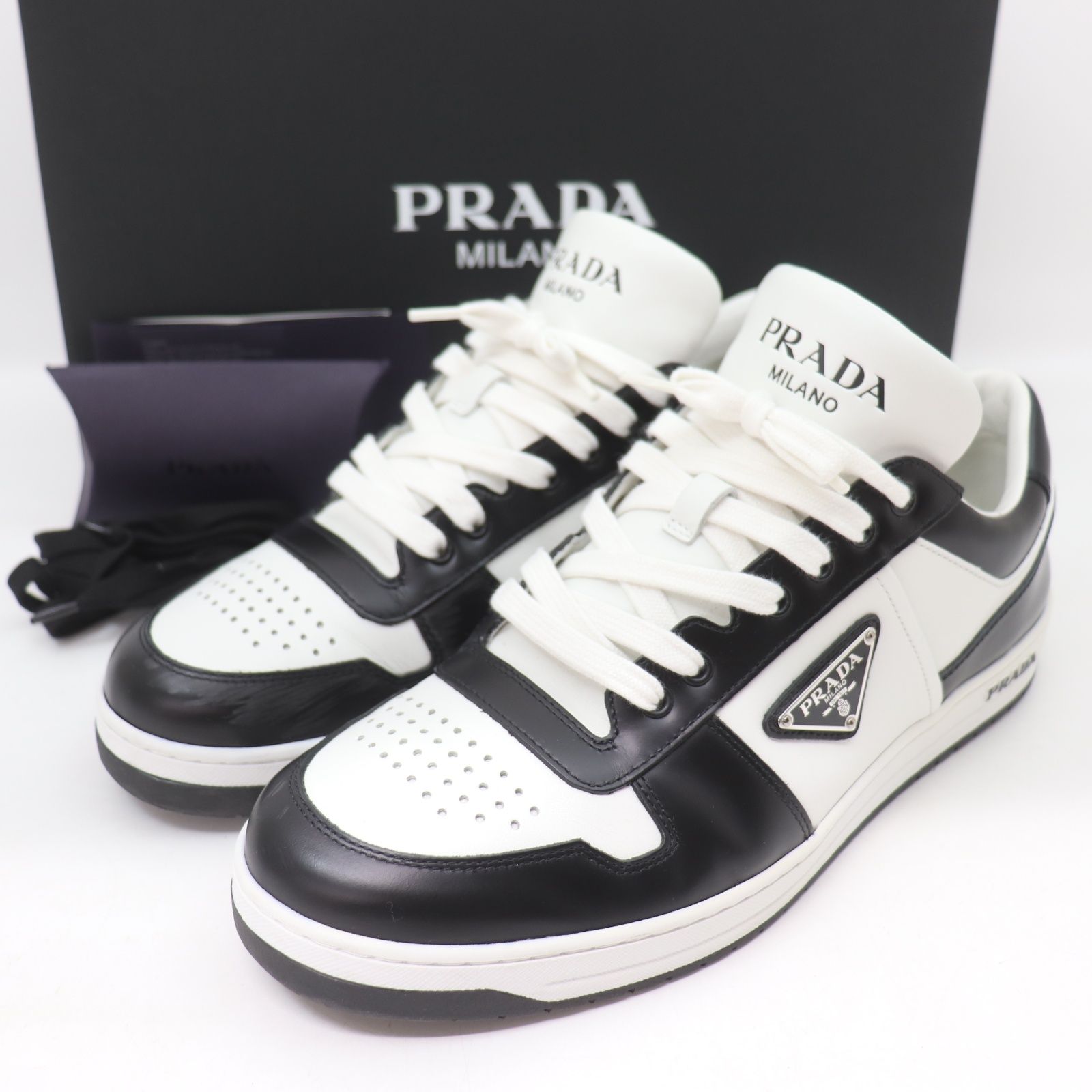 ITKV0DDEWF94 PRADA プラダ ダウンタウン スニーカー サイズ8 メンズ