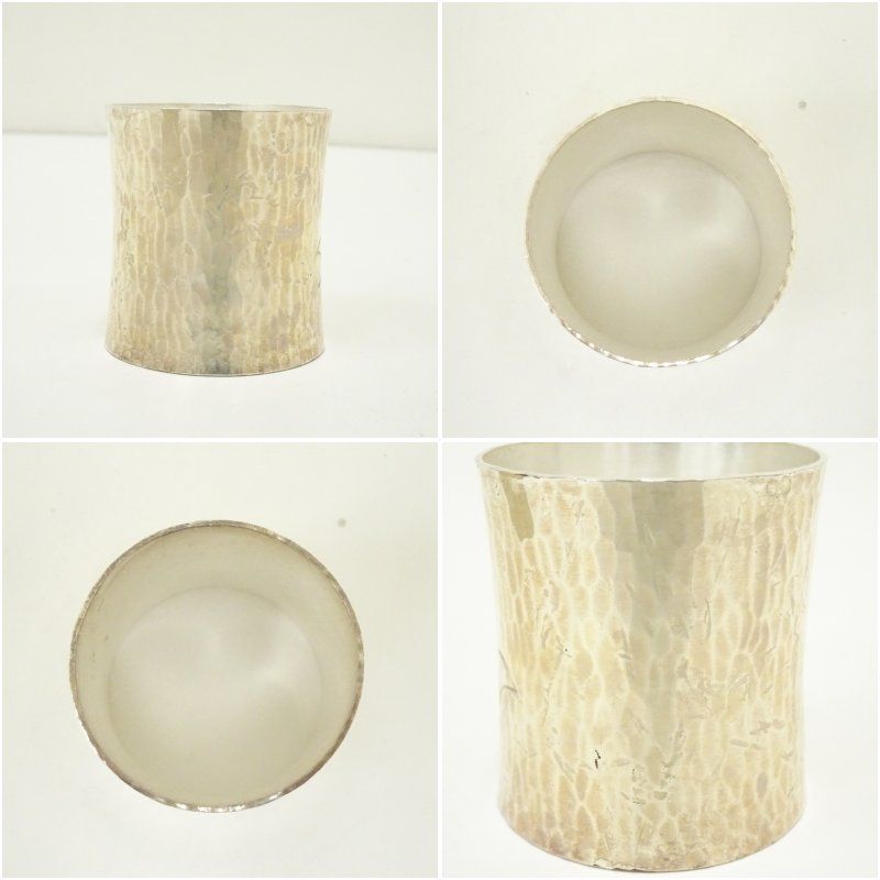 竹影堂造 銀仕上銀杏紋蓋置（共箱） 蓋置き 茶道 道具 茶道具 おしゃれ