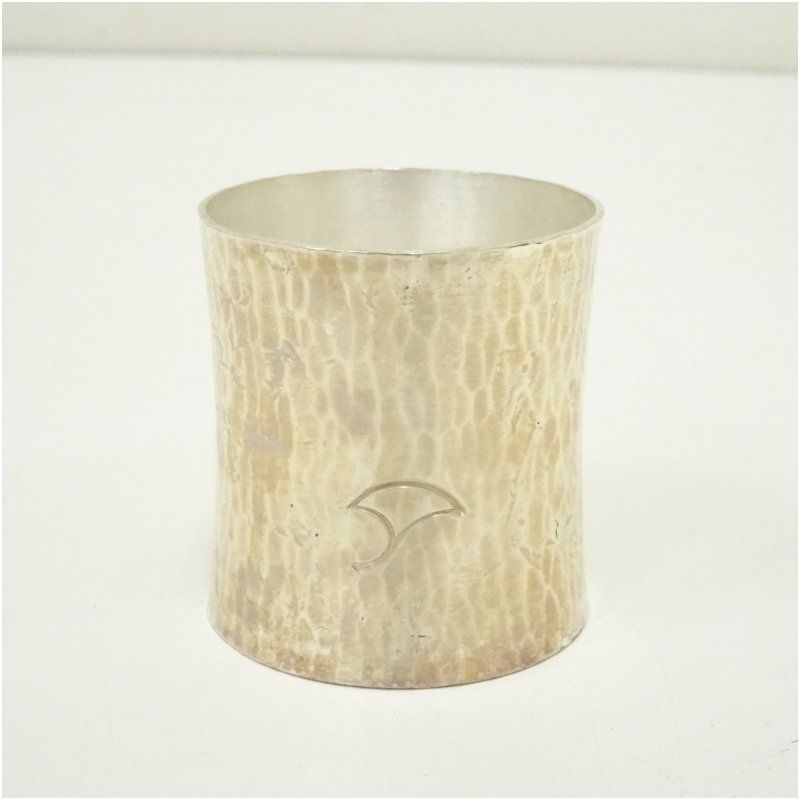 竹影堂造 銀仕上銀杏紋蓋置（共箱） 蓋置き 茶道 道具 茶道具 おしゃれ