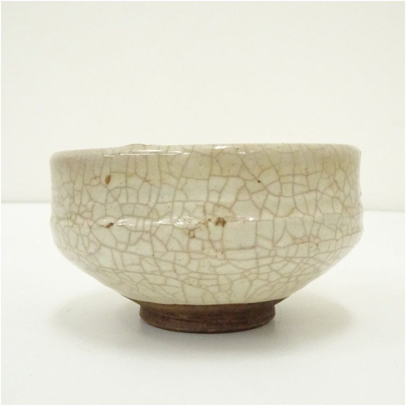 作家物 白釉貫入茶碗 茶道 抹茶 おしゃれ 抹茶茶碗 抹茶碗 和食器