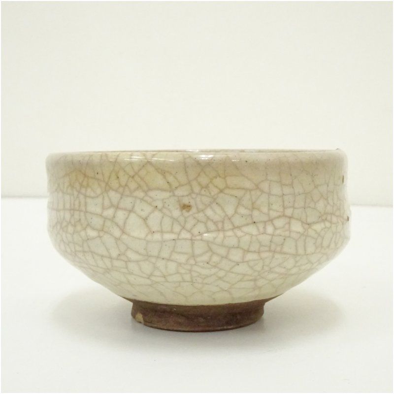 作家物 白釉貫入茶碗 茶道 抹茶 おしゃれ 抹茶茶碗 抹茶碗 和食器
