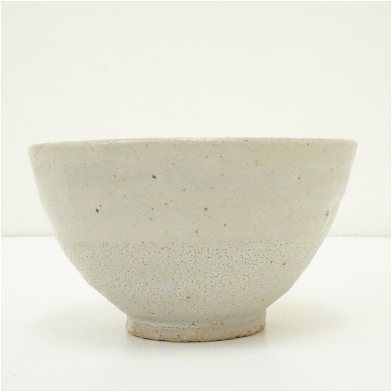 益子焼 木村一郎造 白釉茶碗（共箱） 茶道 抹茶 おしゃれ 抹茶茶碗