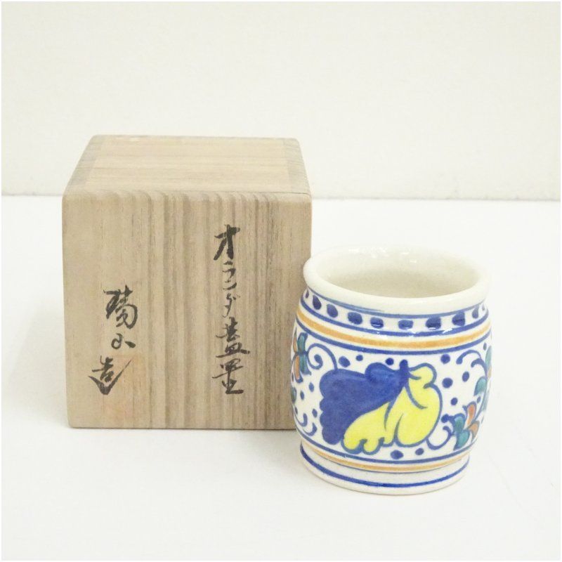 萬古焼 加賀瑞山造 オランダ蓋置（共箱） 蓋置き 茶道 道具 茶道具