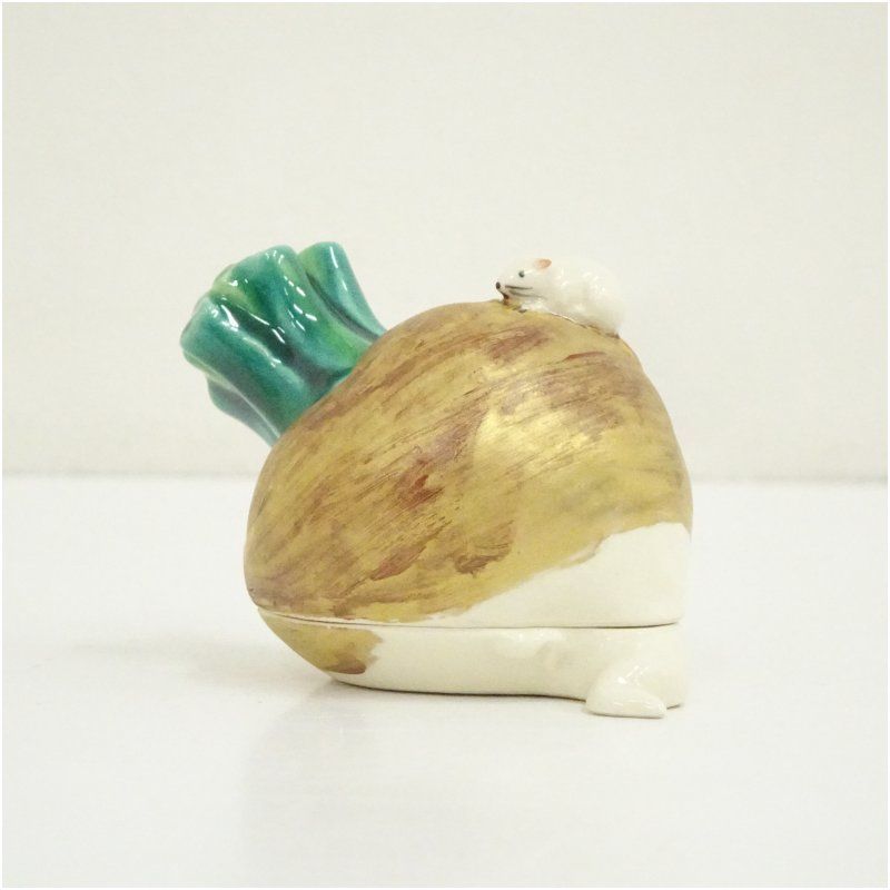 丹山窯 小峠葛芳造 干支子香合（共箱） 茶道具 茶道 香道 香道具