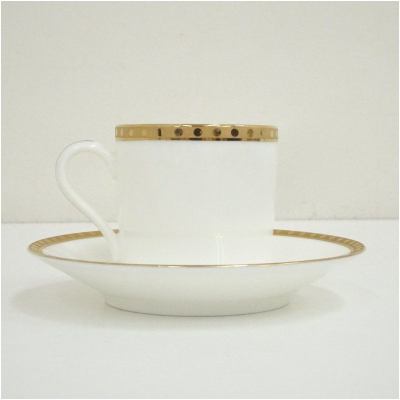 Tiffany & Co. ティファニー ゴールドバンド デミタスカップソーサー