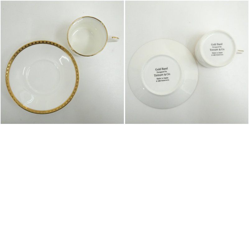 Tiffany & Co. ティファニー ゴールドバンド デミタスカップソーサー