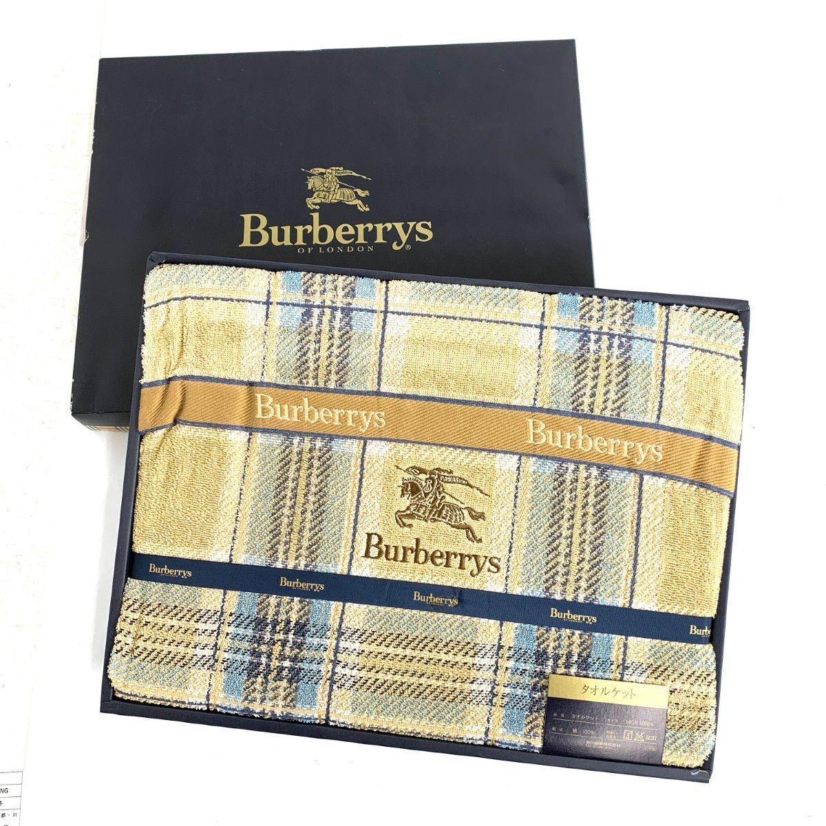BURBERRY LONDON バーバリーロンドン タオルケット シャドーホース刺繍