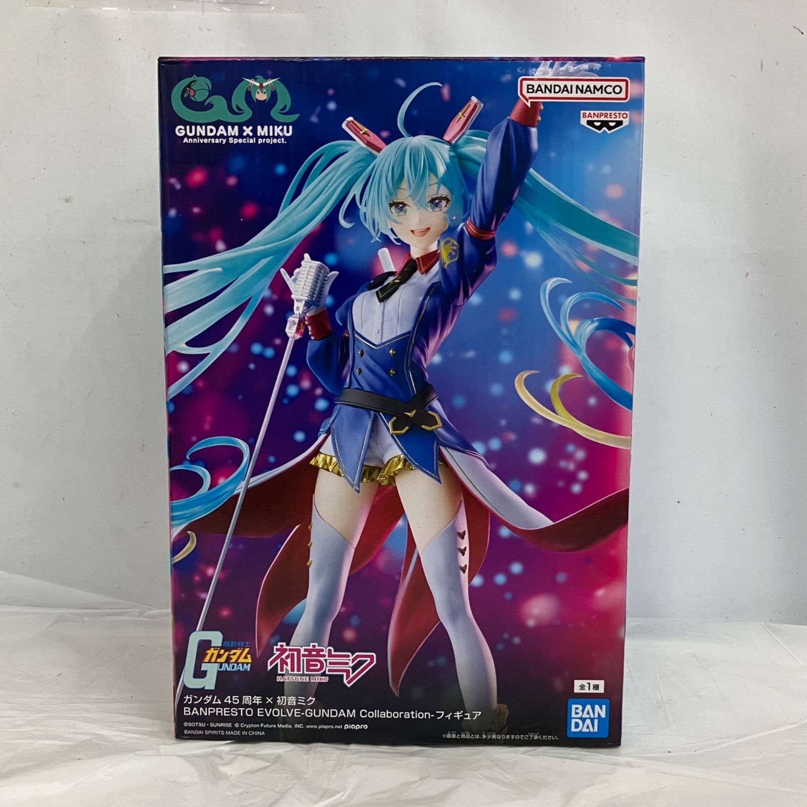 未開封 ガンダム45周年 初音ミク BANPRESTO EVOLVE GUNDAM