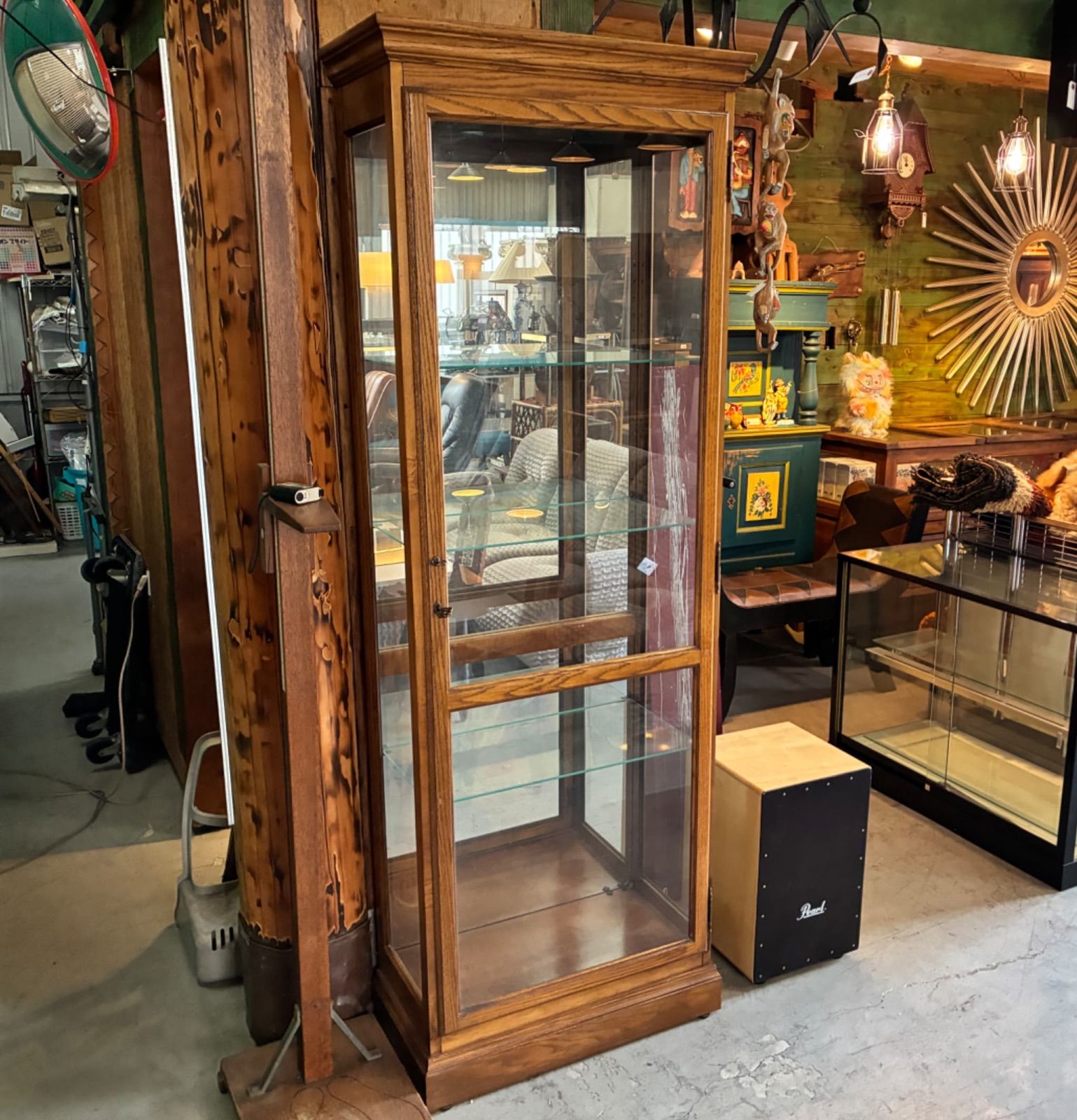 引き取り限定/アンティーク/HOWARD MILLER/ガラスケース/ショーケース