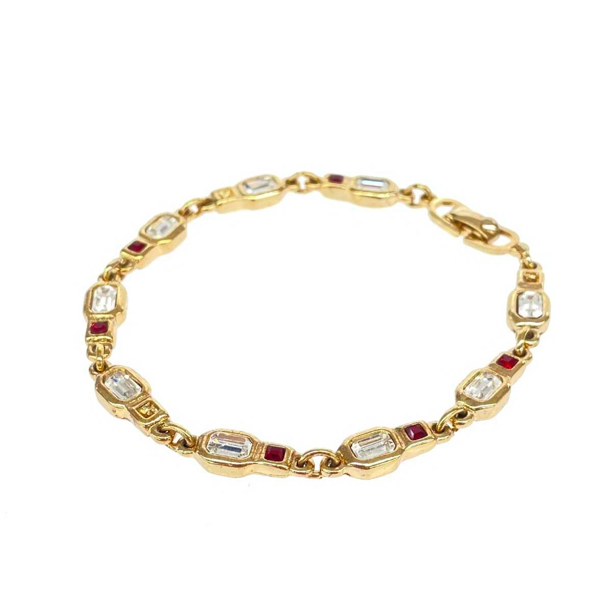 Christian Dior クリスチャンディオール ブレスレット カラーストーン 
