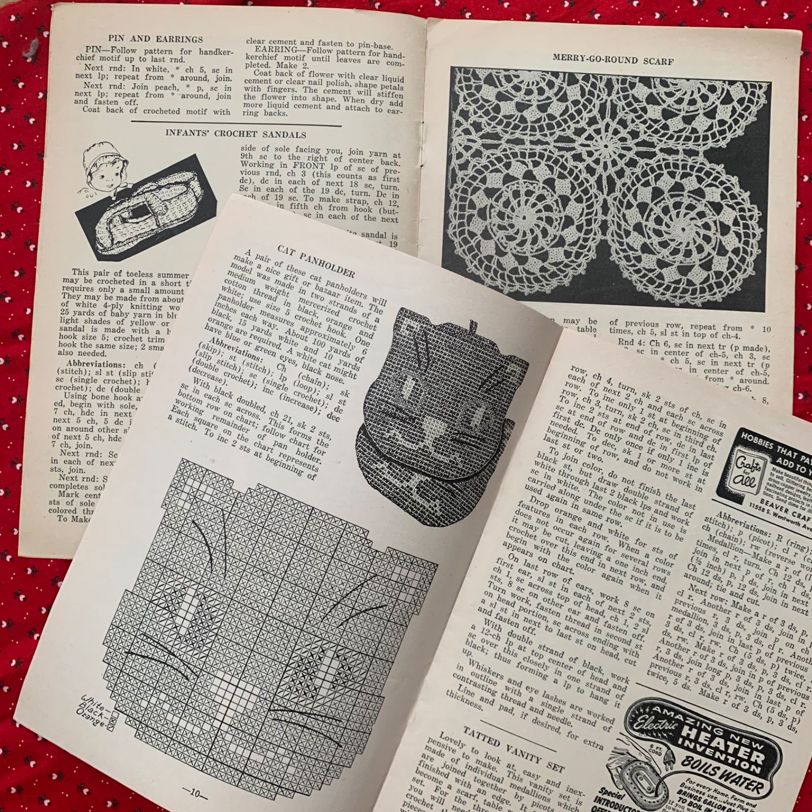 海外ヴィンテージ 手芸 雑誌 クラフト 洋書 3冊 ジャンクジャーナル