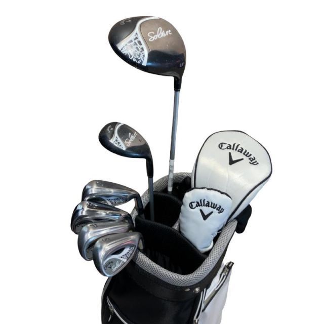 中古】 キャロウェイ SOLAIRE(2016) 8S(キャディバッグ付き) ブラック